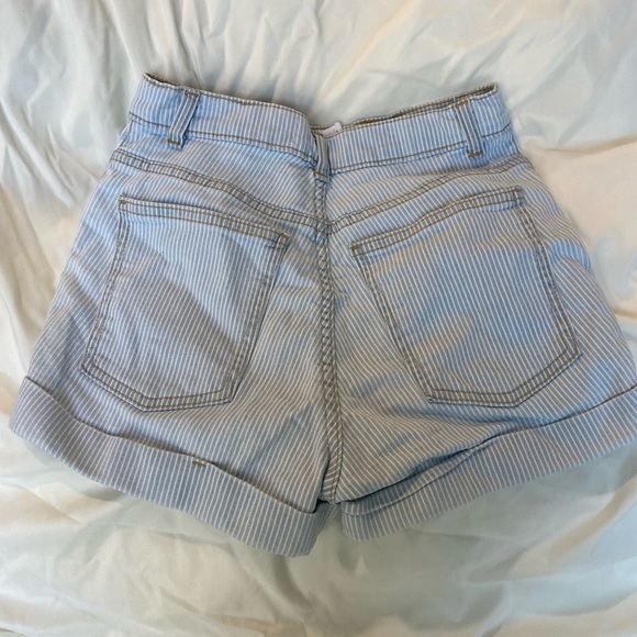 American Apparel Jean striped shorts - Picture 2 of 3